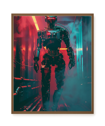 Cyber Sentinel Canvas Print