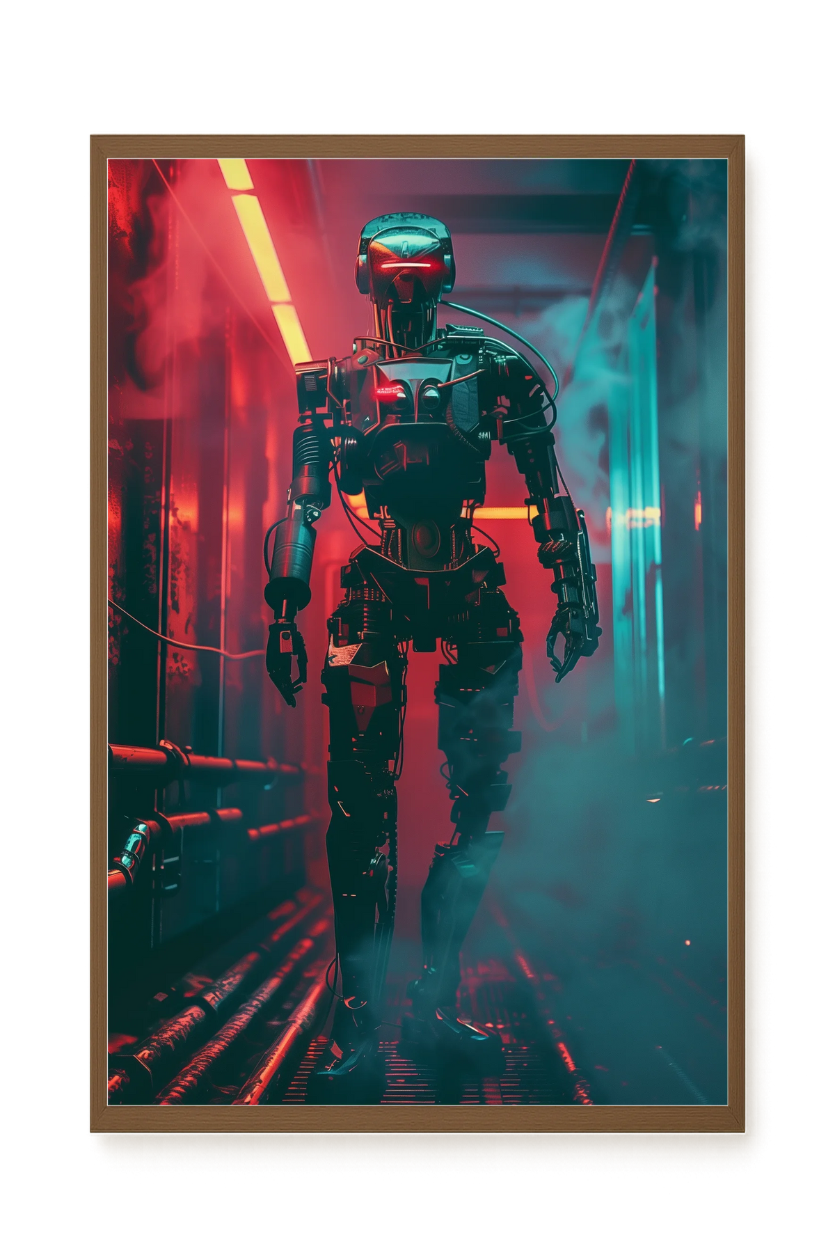 Cyber Sentinel Canvas Print