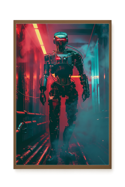 Cyber Sentinel Canvas Print