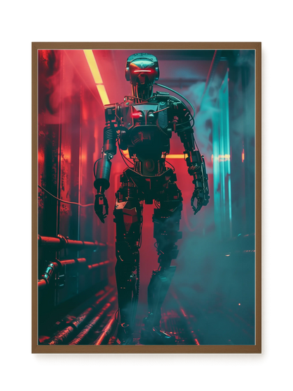 Cyber Sentinel Canvas Print