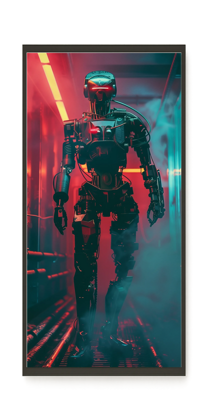 Cyber Sentinel Canvas Print