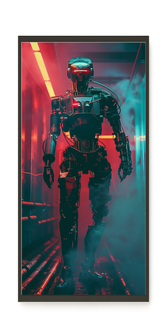 Cyber Sentinel Canvas Print