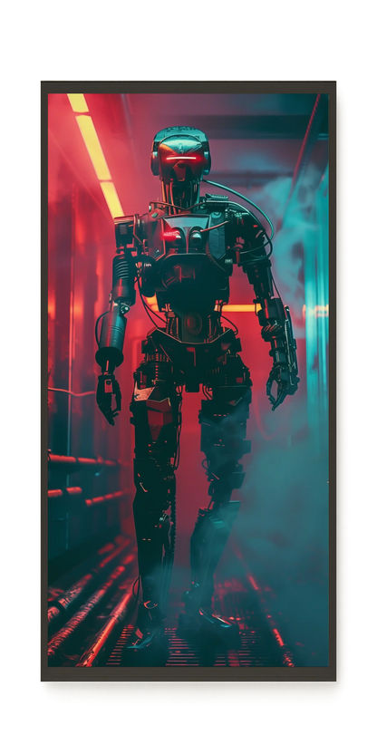 Cyber Sentinel Canvas Print