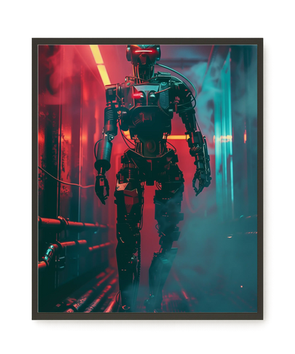 Cyber Sentinel Canvas Print
