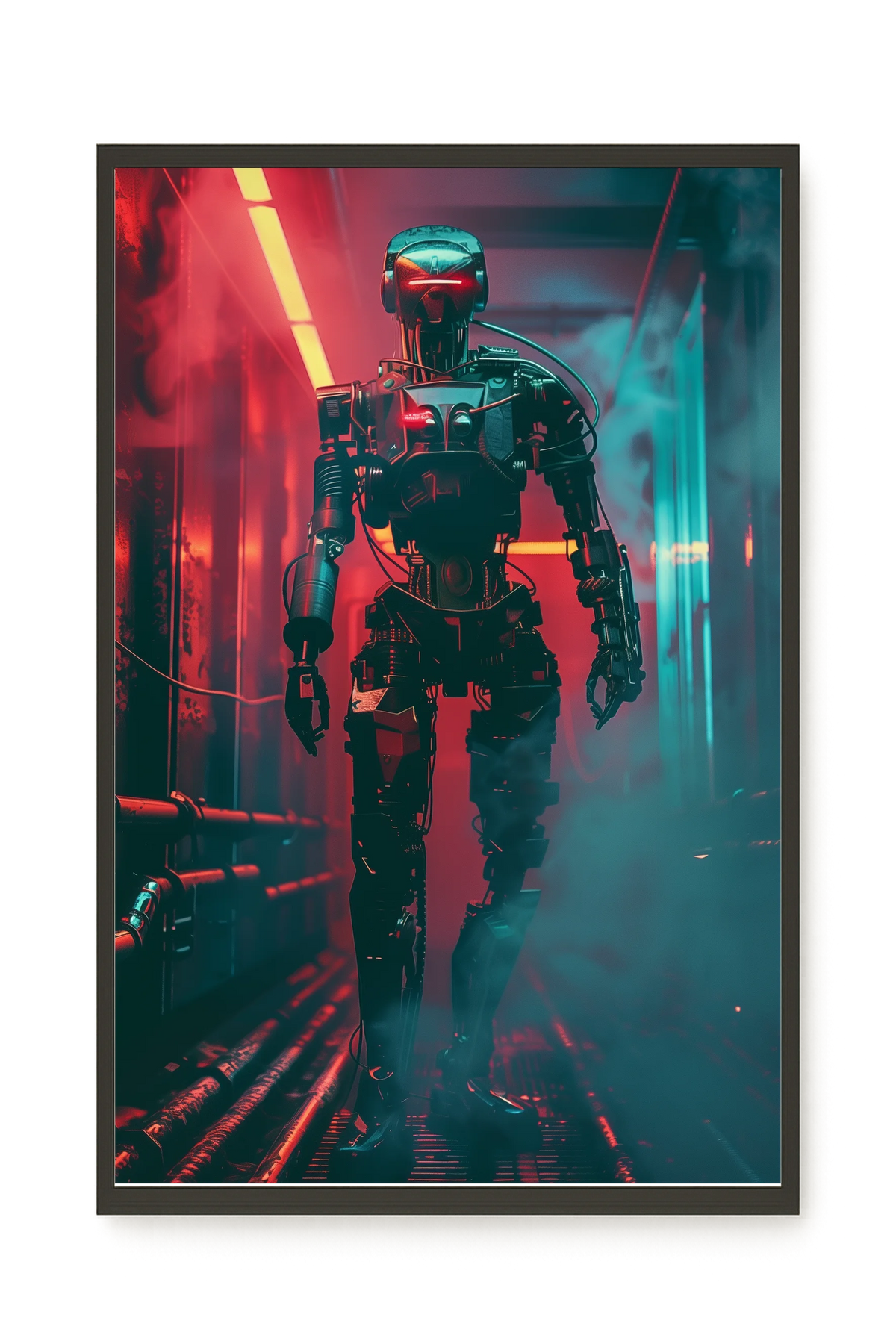 Cyber Sentinel Canvas Print