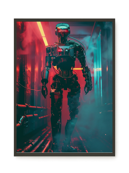 Cyber Sentinel Canvas Print
