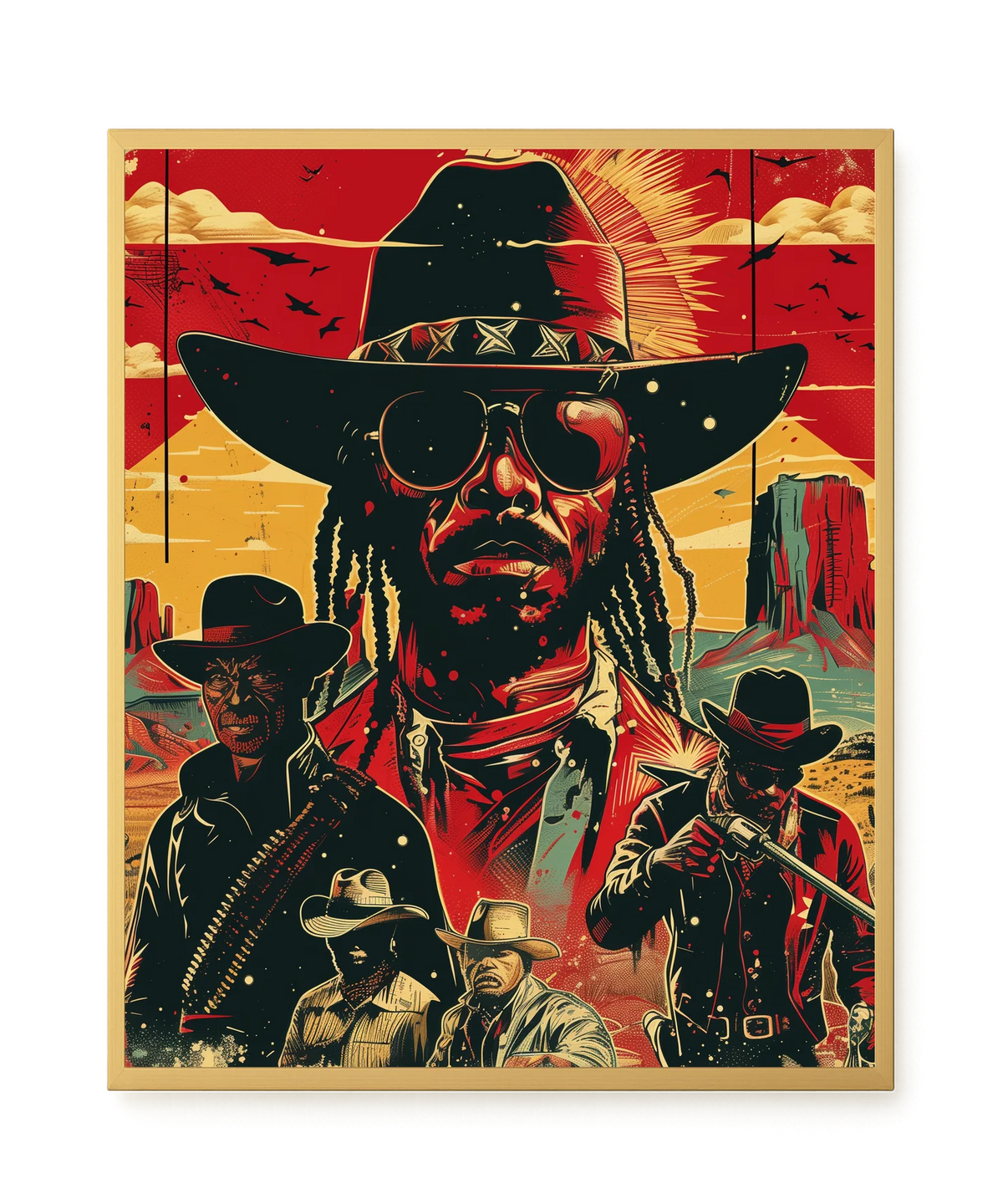 Western Legend Canvas Wall Art