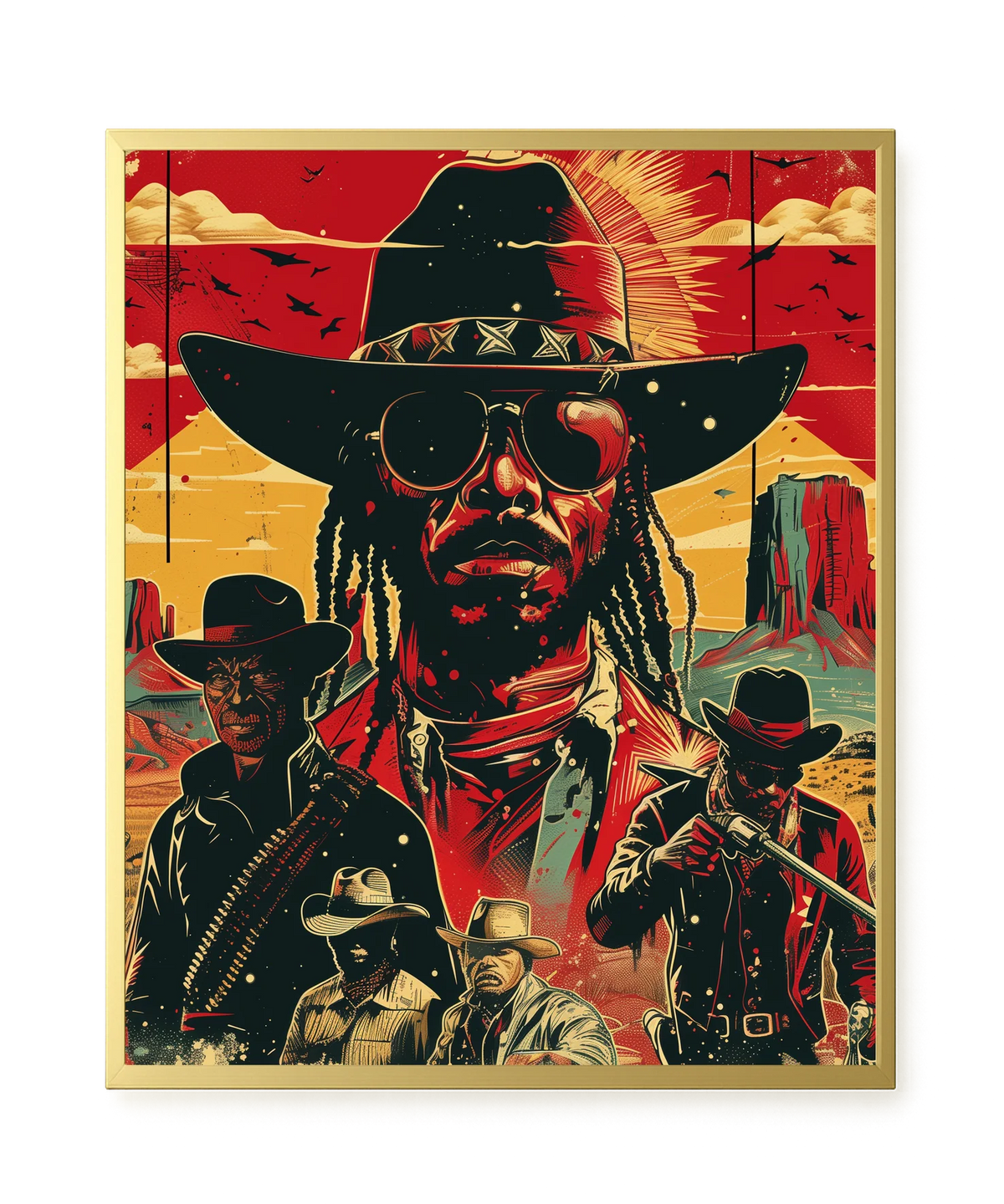 Western Legend Canvas Wall Art