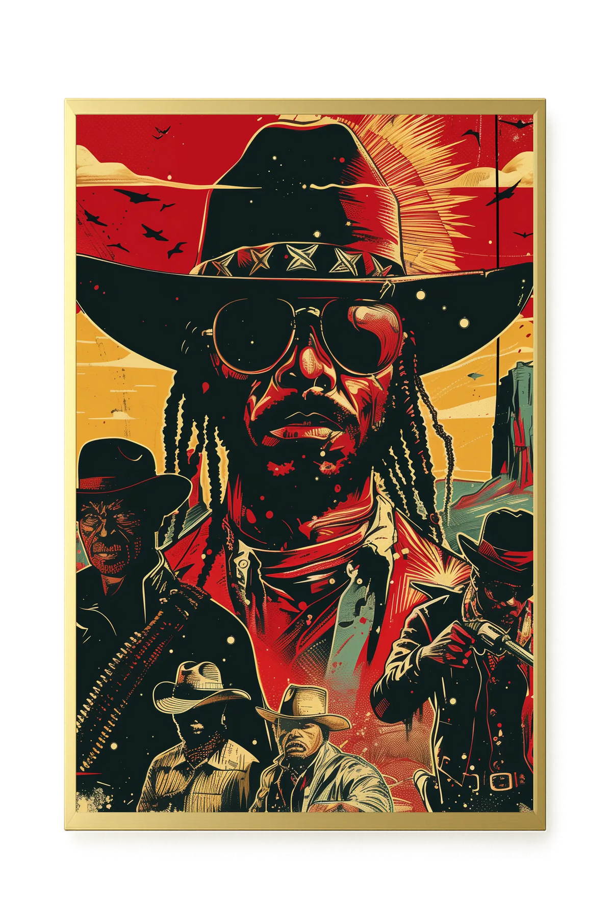 Western Legend Canvas Wall Art