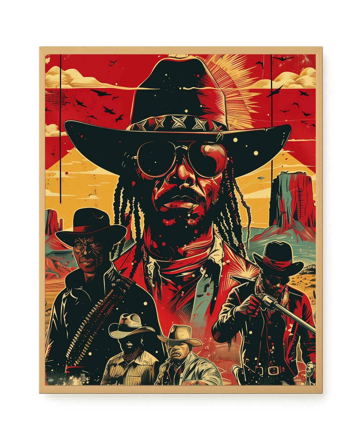 Western Legend Canvas Wall Art