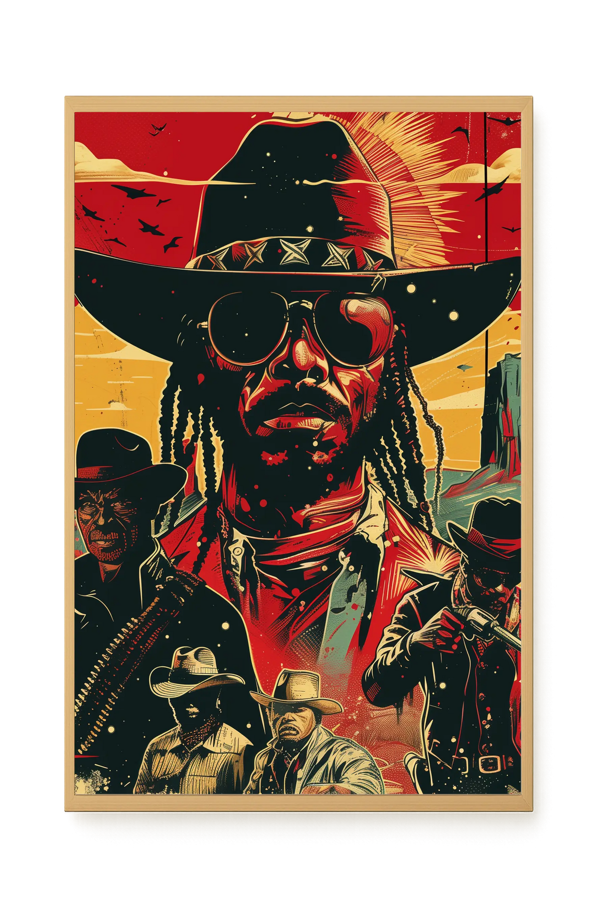 Western Legend Canvas Wall Art