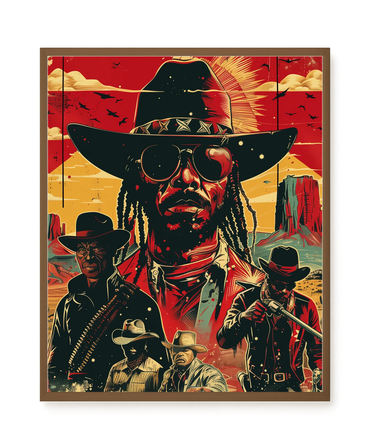 Western Legend Canvas Wall Art