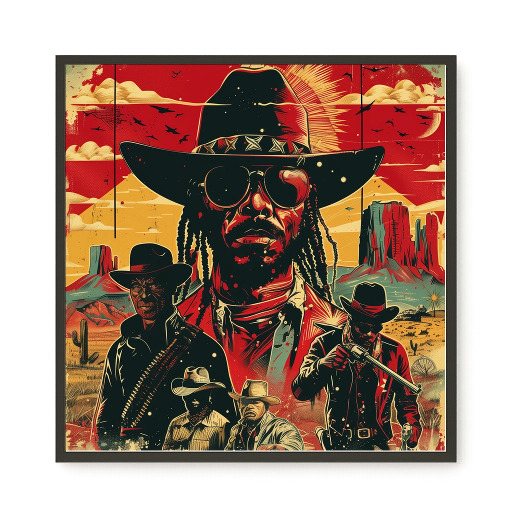 Western Legend Canvas Wall Art