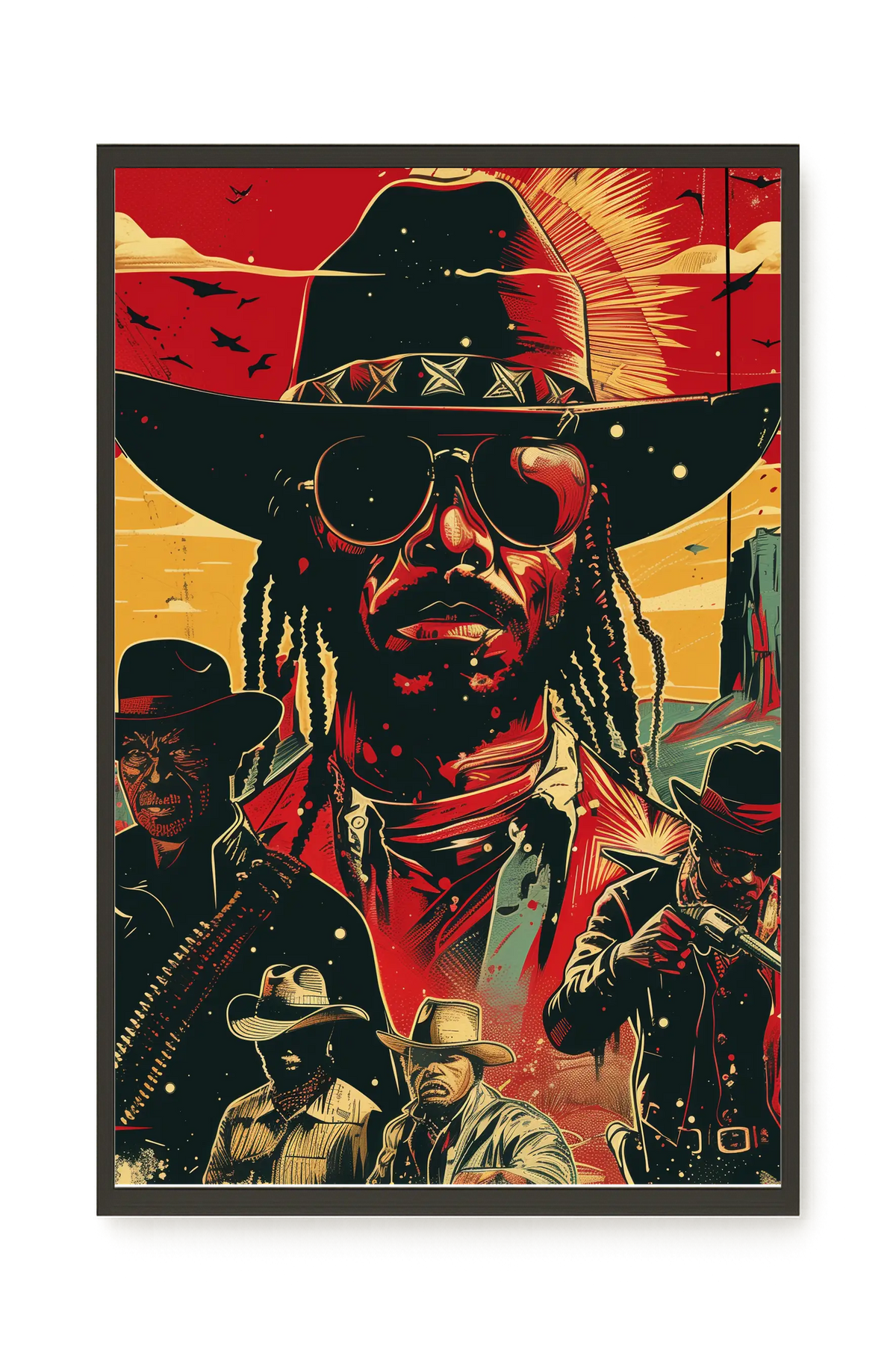 Western Legend Canvas Wall Art