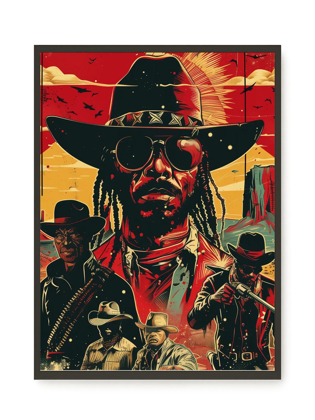 Western Legend Canvas Wall Art