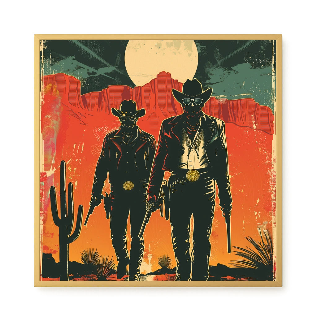 Outlaw Duo Canvas Wall Art