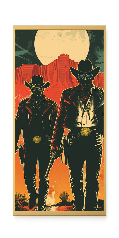 Outlaw Duo Canvas Wall Art
