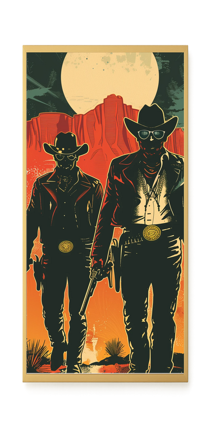 Outlaw Duo Canvas Wall Art