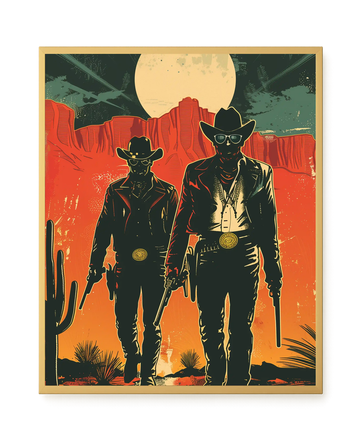 Outlaw Duo Canvas Wall Art