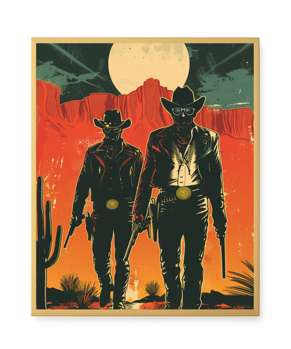 Outlaw Duo Canvas Wall Art