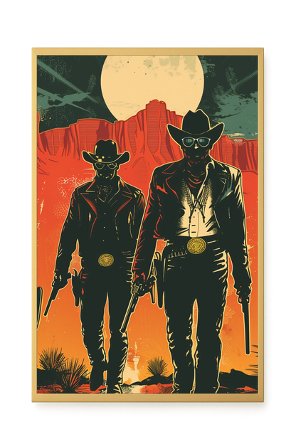 Outlaw Duo Canvas Wall Art