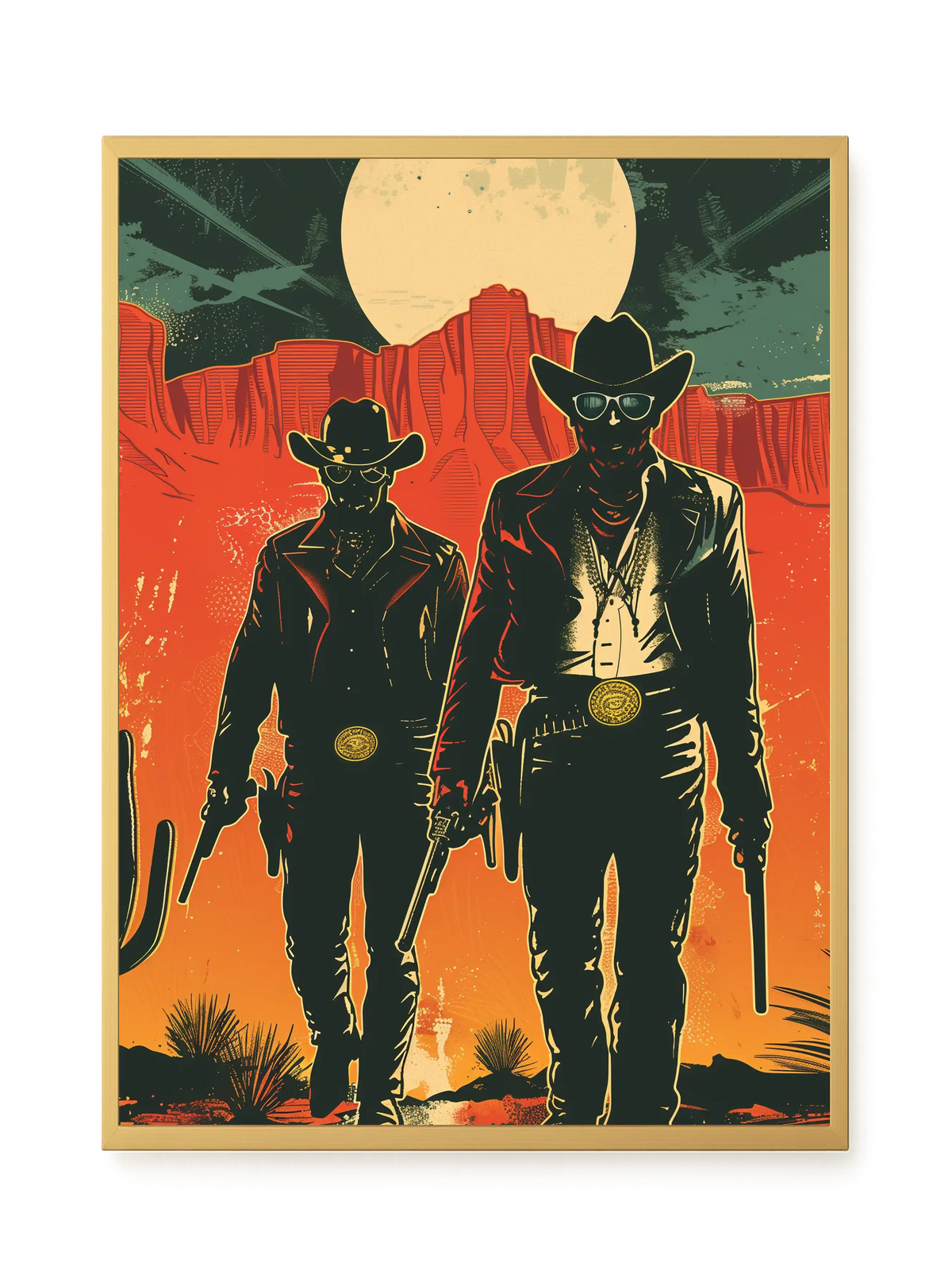 Outlaw Duo Canvas Wall Art