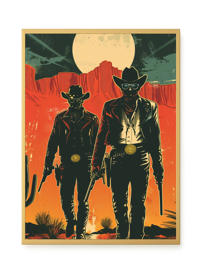 Outlaw Duo Canvas Wall Art