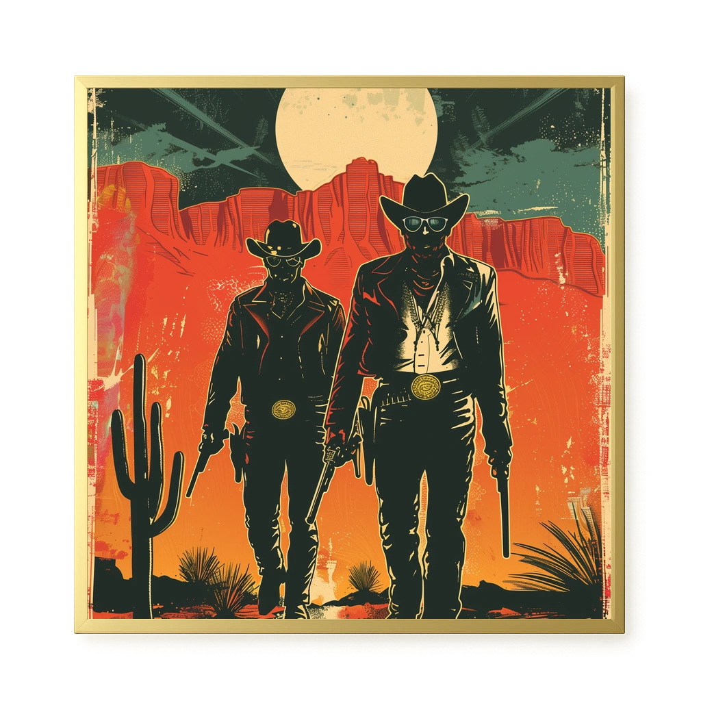 Outlaw Duo Canvas Wall Art