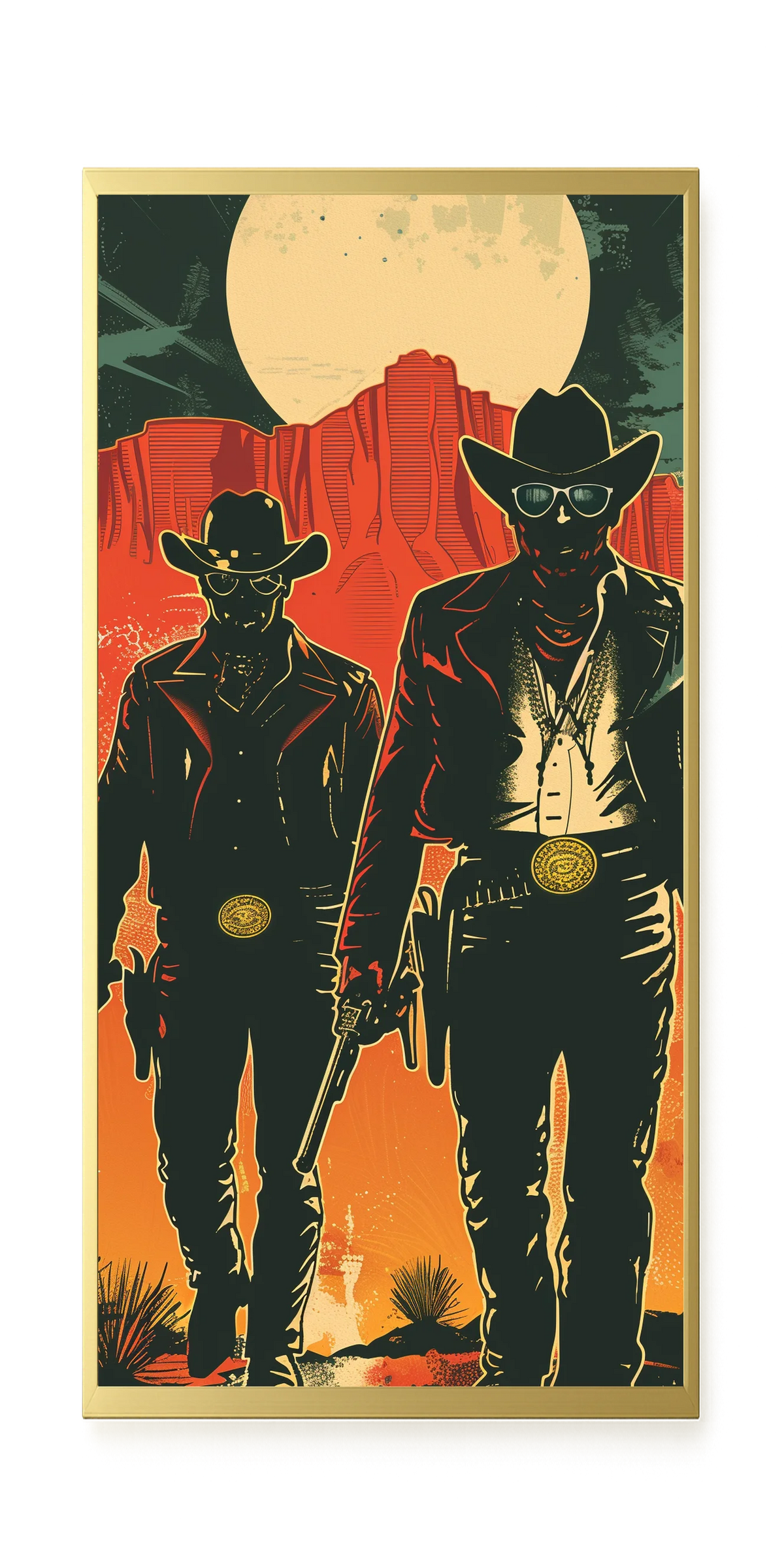 Outlaw Duo Canvas Wall Art