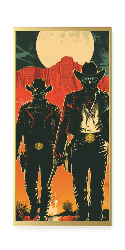 Outlaw Duo Canvas Wall Art