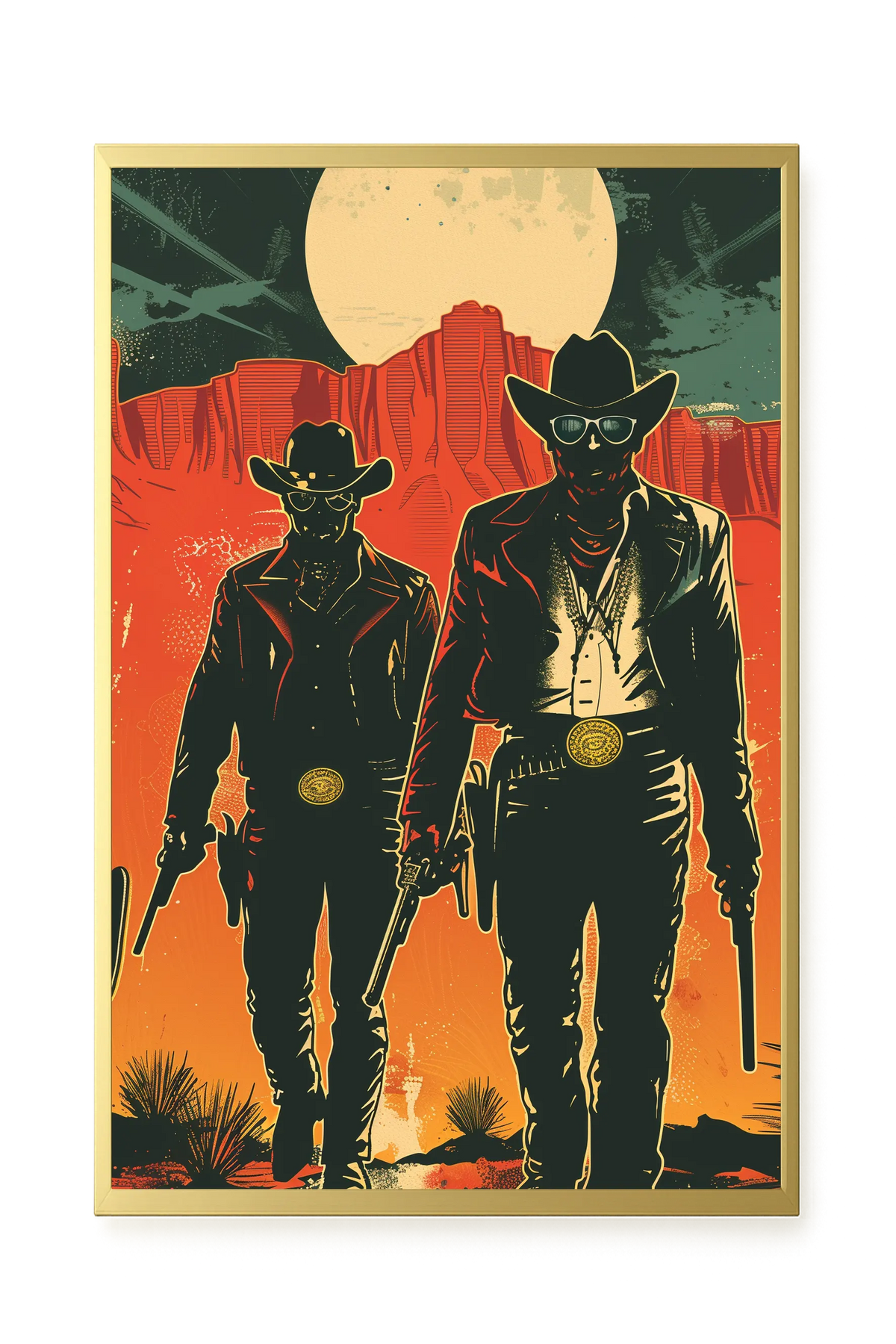 Outlaw Duo Canvas Wall Art