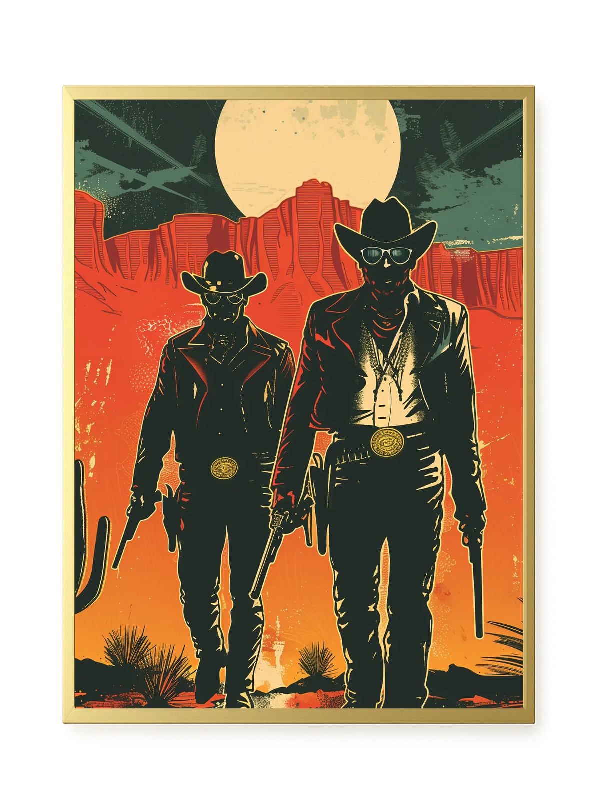 Outlaw Duo Canvas Wall Art
