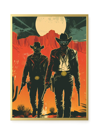 Outlaw Duo Canvas Wall Art