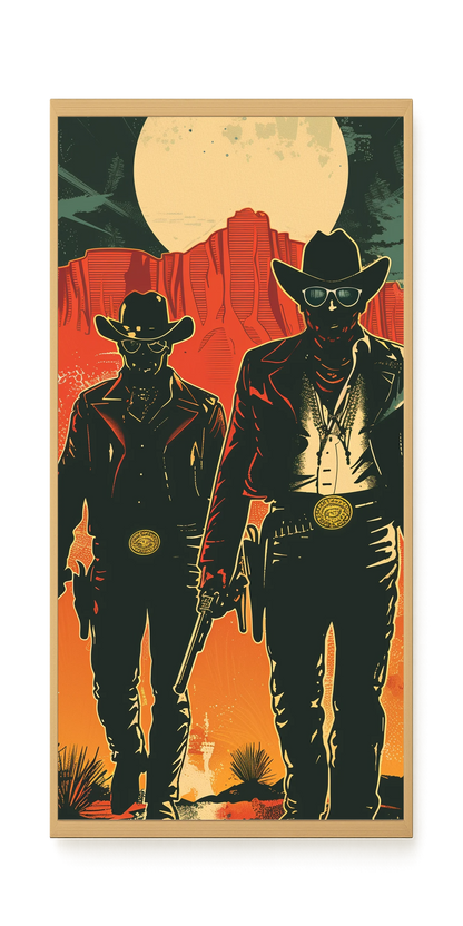 Outlaw Duo Canvas Wall Art