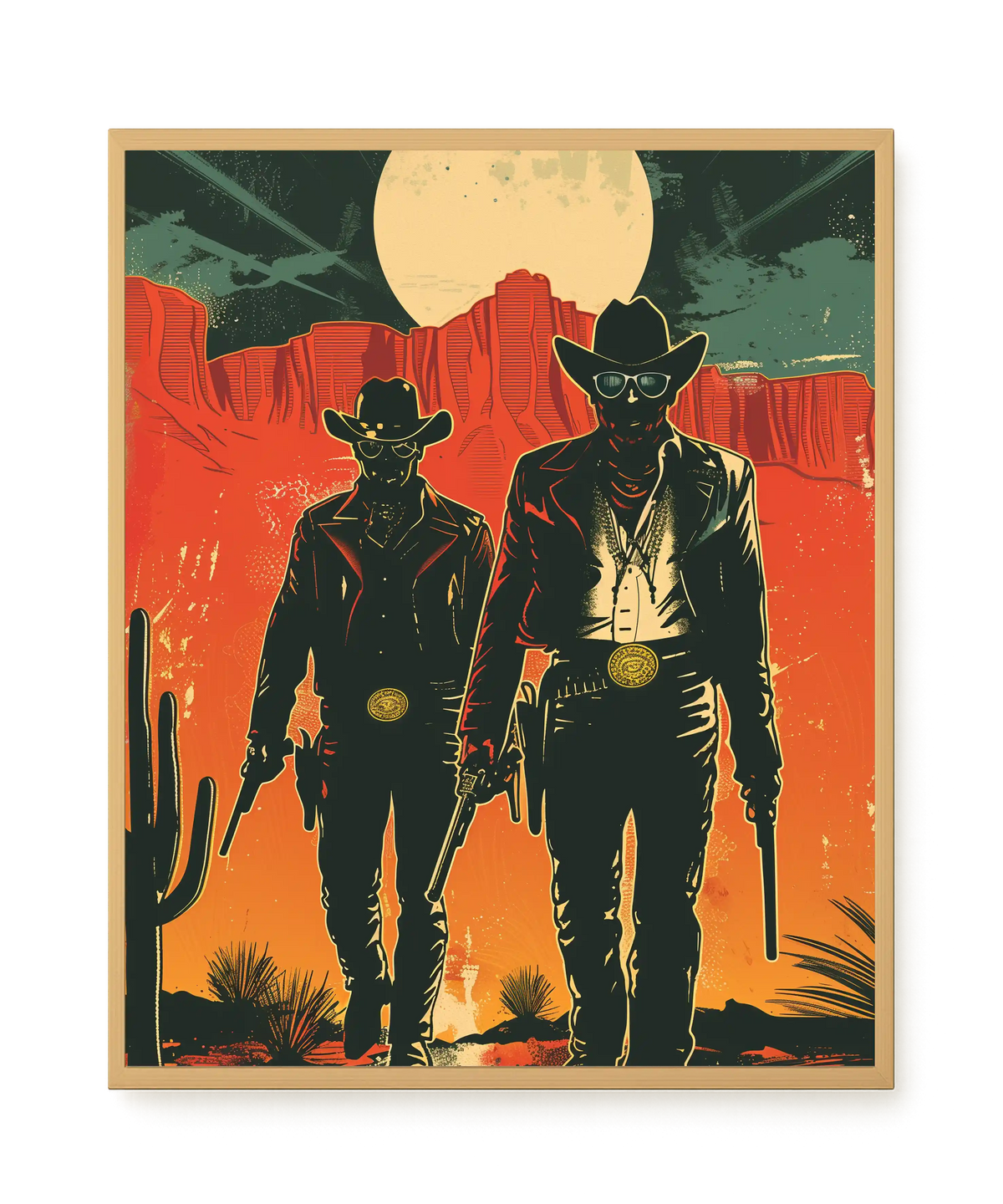 Outlaw Duo Canvas Wall Art