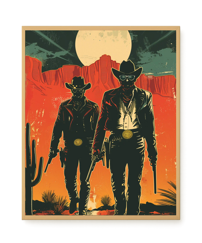 Outlaw Duo Canvas Wall Art