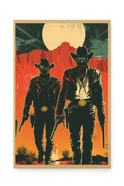 Outlaw Duo Canvas Wall Art