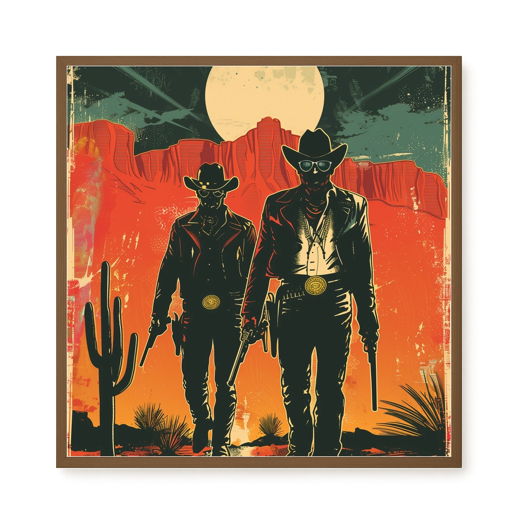 Outlaw Duo Canvas Wall Art