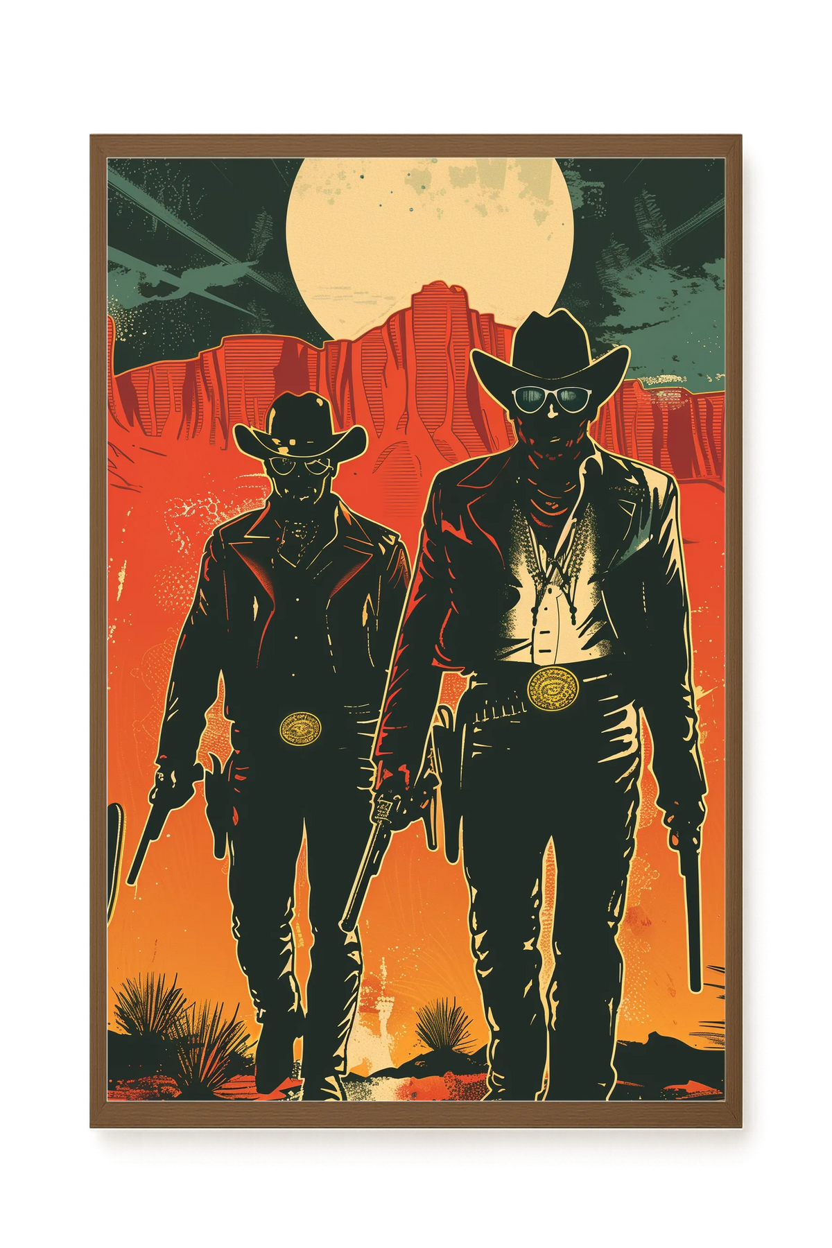 Outlaw Duo Canvas Wall Art