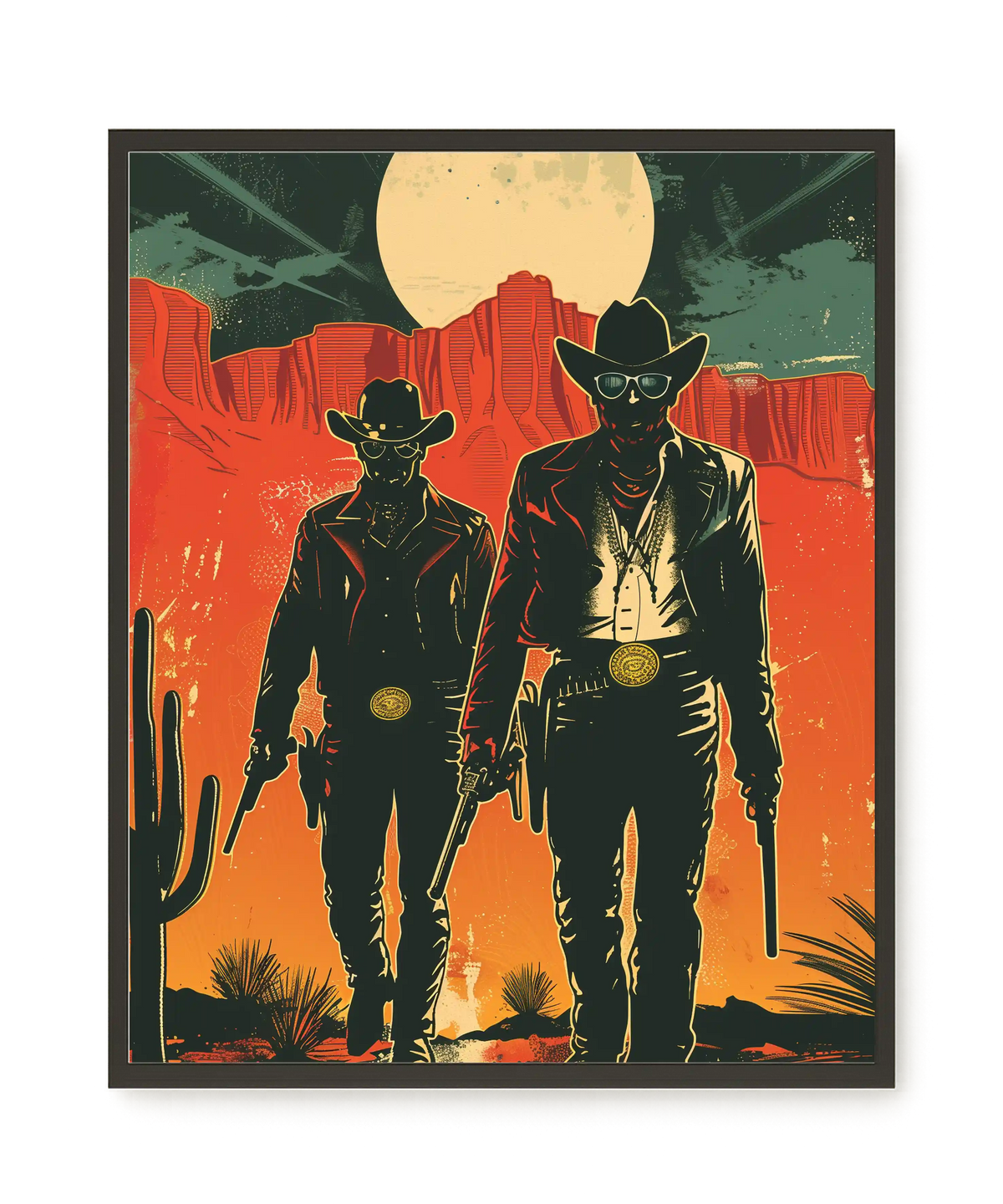 Outlaw Duo Canvas Wall Art