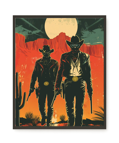 Outlaw Duo Canvas Wall Art