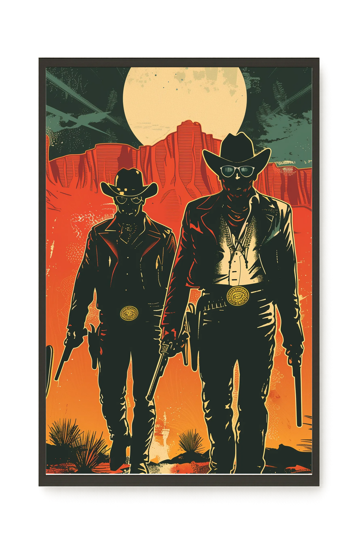 Outlaw Duo Canvas Wall Art