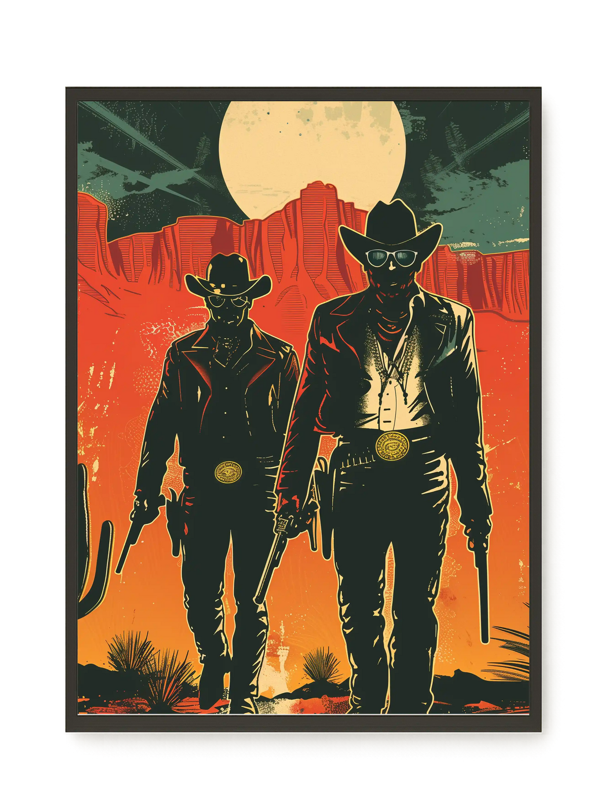 Outlaw Duo Canvas Wall Art