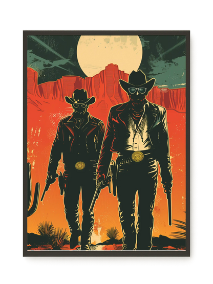 Outlaw Duo Canvas Wall Art