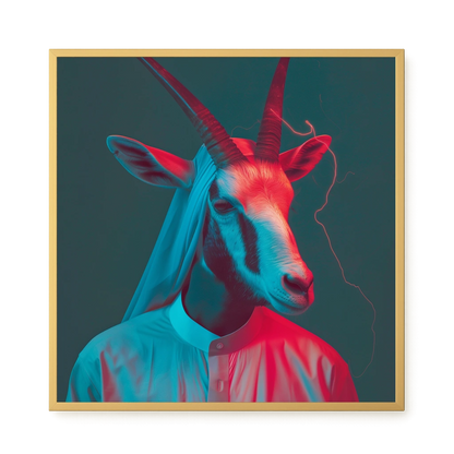 Neon Antelope Canvas Print
