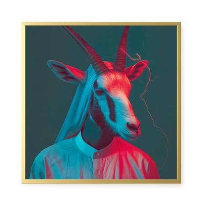 Neon Antelope Canvas Print