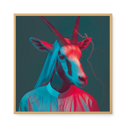 Neon Antelope Canvas Print