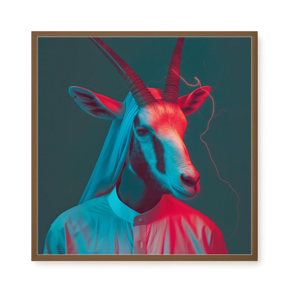 Neon Antelope Canvas Print