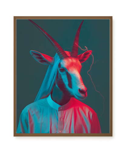 Neon Antelope Canvas Print