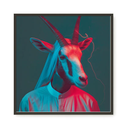 Neon Antelope Canvas Print
